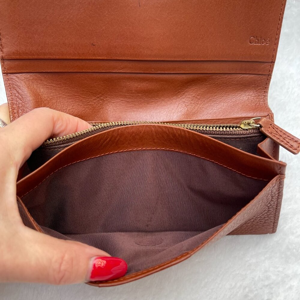 Chloe Brown calfskin continental Long Wallet - Picture 7 of 11